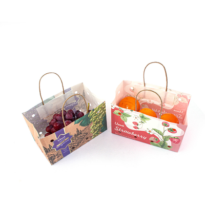 Greaseproof Kraft Small Paper Bags For Storing Vegetables FSC FDA Certified