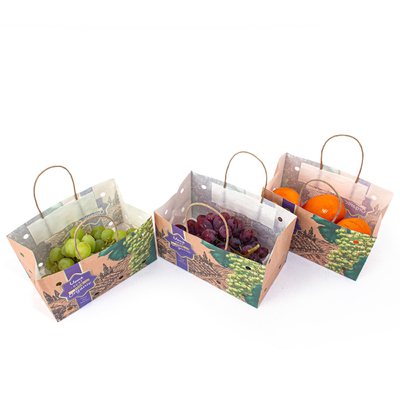 ODM Disposable Small Recycled Paper Bags With Logo Paper Twist Rope