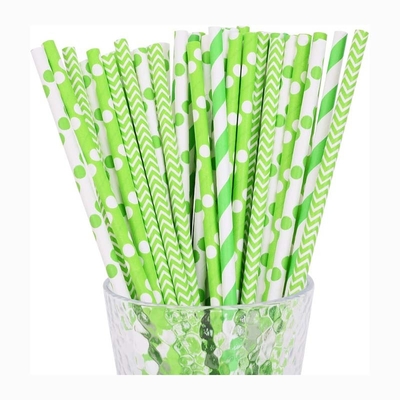Cocktail Beverage Kraft Paper Drinking Straws For Decoration Party
