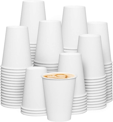 8oz 12oz 14oz Paper Coffee Cup Disposable Flexo Printing For Hot Drink