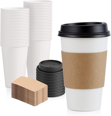 Party Decoration Printed Takeaway Coffee Cups Biodegradable Disposable