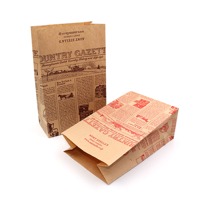 Food Grade Kraft Paper Packaging Bags With Matt Lamination Finishing Tech