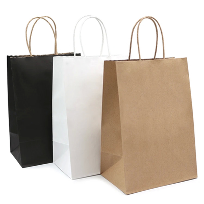 FSC Certified Paper T Shirt Bags Eco-friendly Water-based Soy Ink
