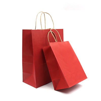 ODM Colorful Paper Shopping Bags With Logo Compostable Eco Friendly