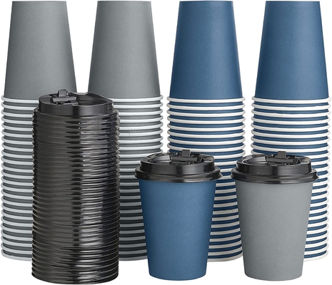 Disposable Biodegradable Coffee Cups , Recyclable Single Wall Paper Cups